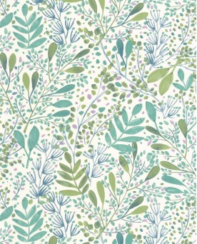 Papier peint Floral Green Life 2 Joy Mauve 101690746
