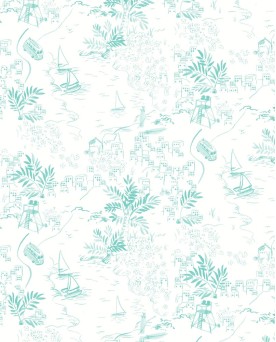 Papier peint intissé enfants Bateaux Tartine et Chocolat