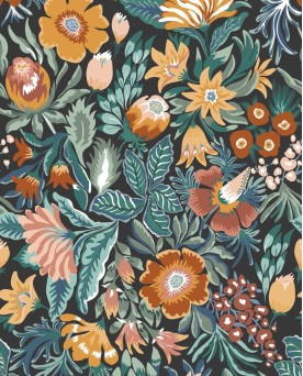 Panoramique intissé floral collection Boheme de Caselio motif Ritournelle