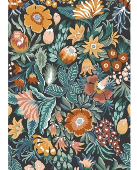 Panoramique intissé floral collection Boheme de Caselio motif Ritournelle