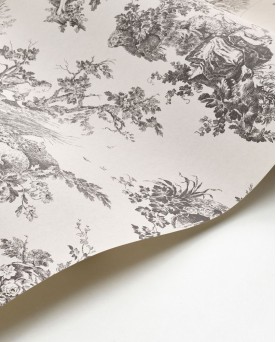 Papier peint intissé Toile de Jouy Noir Les Belles Toiles de Jouy 2