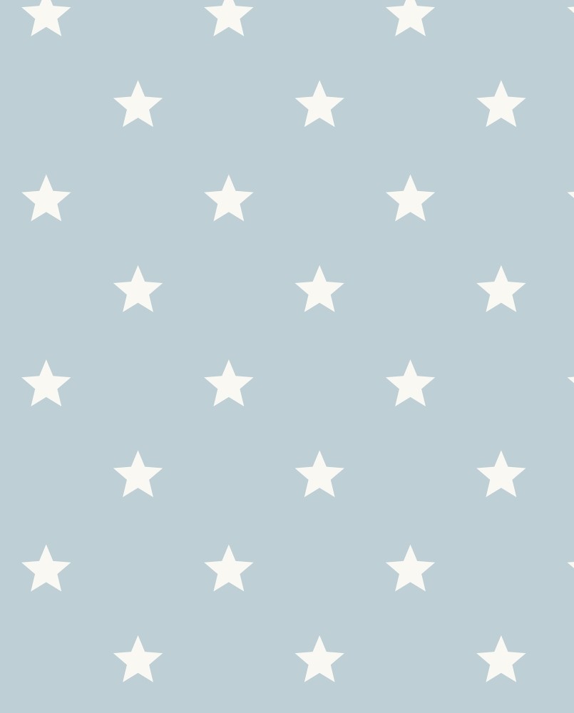 Papier peint intissé enfant Bleu Ciel Etoilé