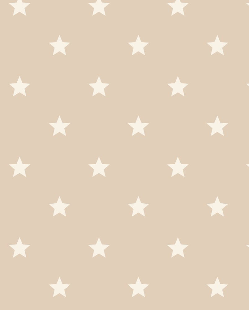 Papier peint intissé enfant Beige Ciel Etoilé