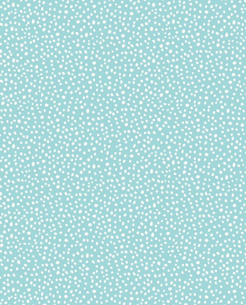 Papier peint intissé enfant Bleu Pois enfants