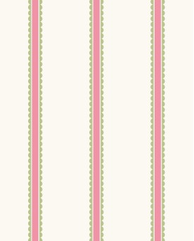 Papier peint intissé enfant Rose Rayures enfants