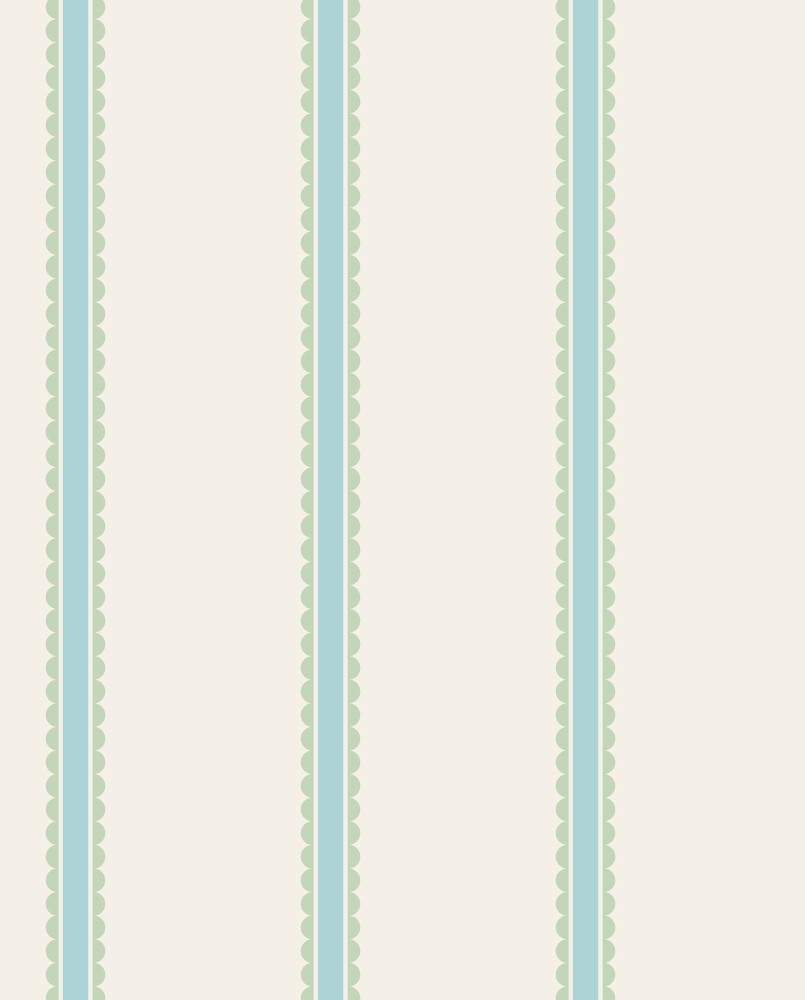 Papier peint intissé enfant Bleu Rayures enfants