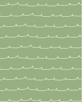 Papier peint intissé enfant Vert Rayures enfants