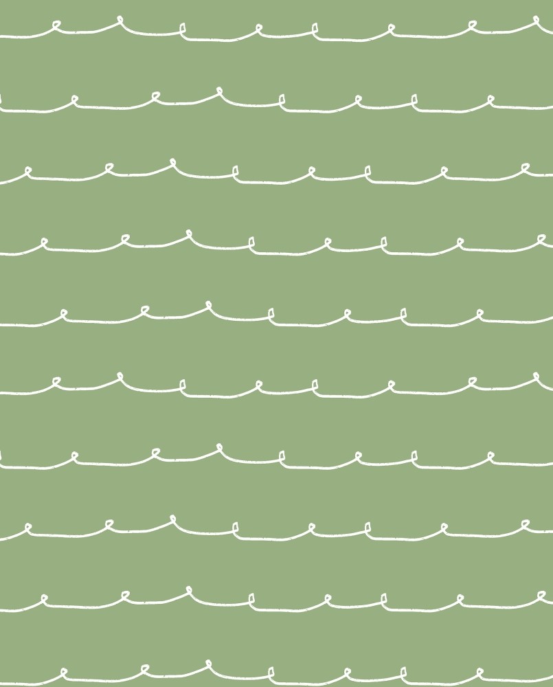 Papier peint intissé enfant Vert Rayures enfants